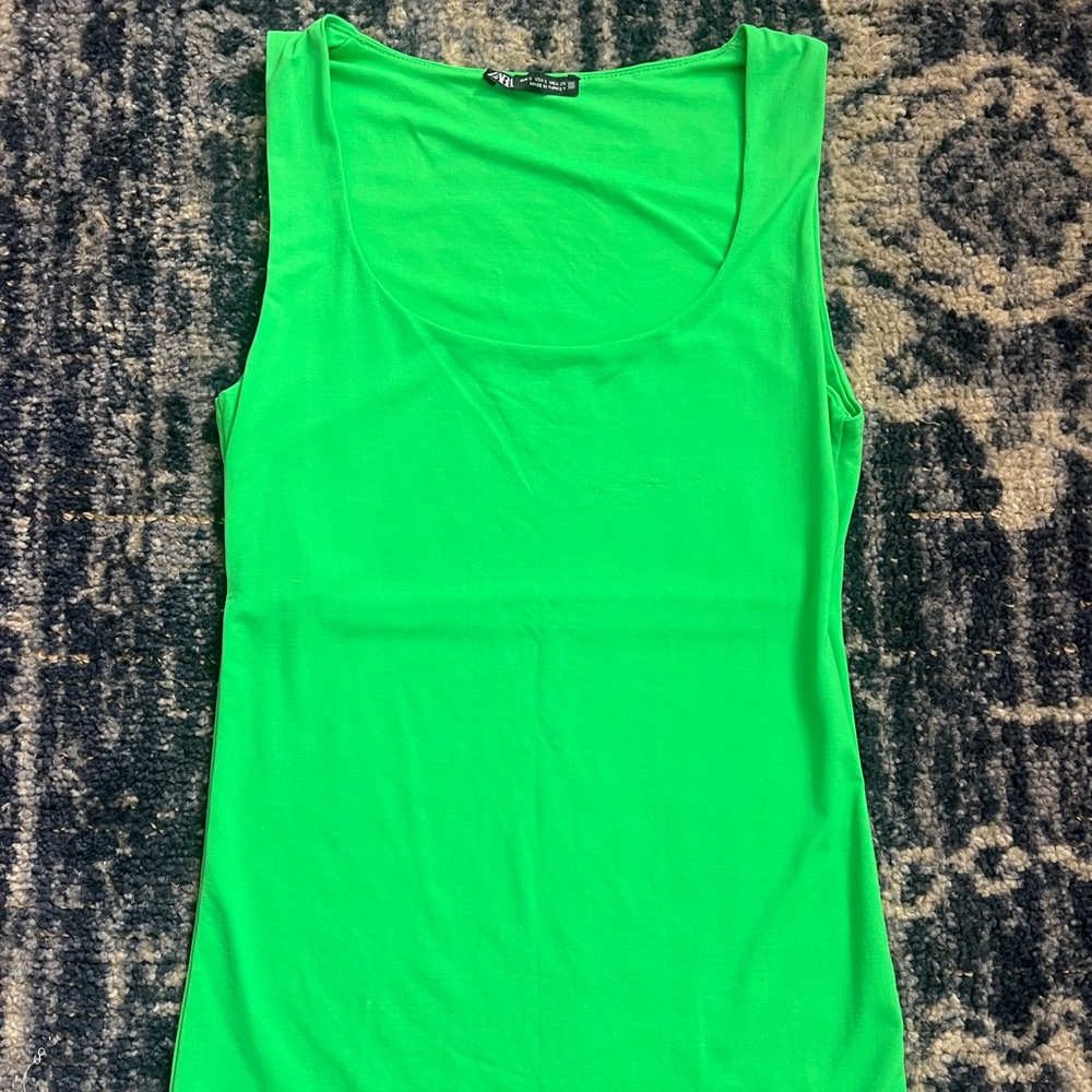 ZARA green tank top